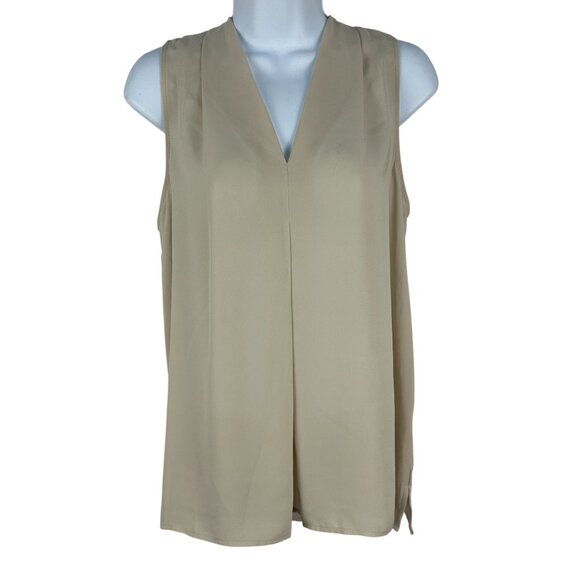 Violet & Claire Womens Sleeveless Beige Blouse Size M 100% Polyester - Picture 1 of 5